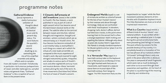 Cynthia Hiebert CD Gathered Evidence booklet 4